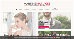 Desktop Screenshot of martine-mariage.com